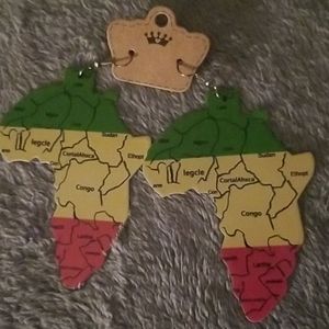 Map of Africa Earrings